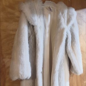 Faux Fur fashion long coat